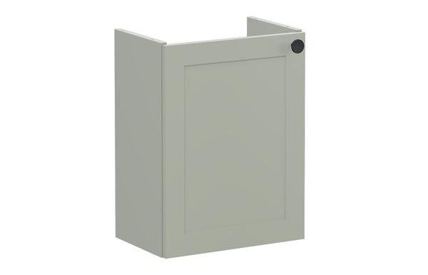 VitrA Root Classic 40cm 1 Door Wall Hung Slim Washbasin Unit (LH Hinge) - Matt Retro Green